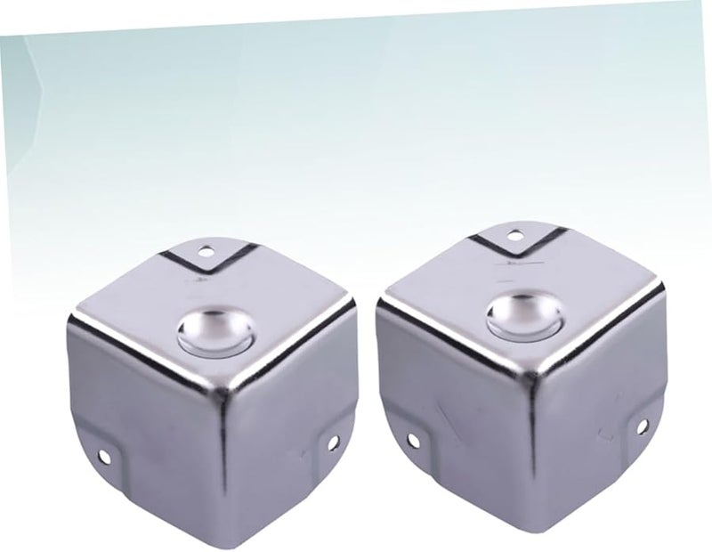 Housoutil 2Pcs Stainless Steel Corner Protectors For Furniture Desk Edge Guards - Image 5